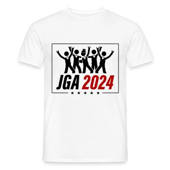 Enterrement de vie de garçon 2024 - T-shirt homme - blanc - Devant - AI Model Male 178 dark (178cm)