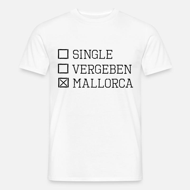 Mallorca single party ferie sjovt ordsprog - Mænd T-shirt - hvid