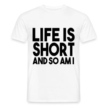 Drôles de phrases Drôles De Cadeaux - T-shirt homme - blanc - Devant - AI Model Male 178 dark (178cm)
