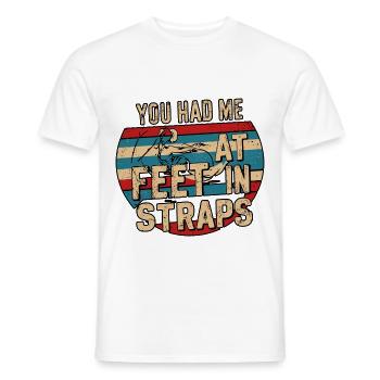 Tu m’avais à mes pieds dans des sangles 53 - T-shirt homme - blanc - Devant - AI Model Male 178 dark (178cm)