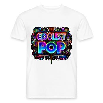 The Coolest Pop 13 - Männer T-Shirt - Weiß - Vorne - AI Model Male 178 dark (178cm)
