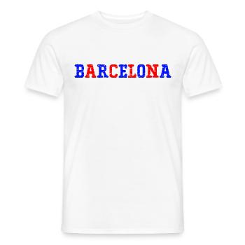 Stadt Barcelona - Männer T-Shirt - Weiß - Vorne - AI Model Male 178 dark (178cm)
