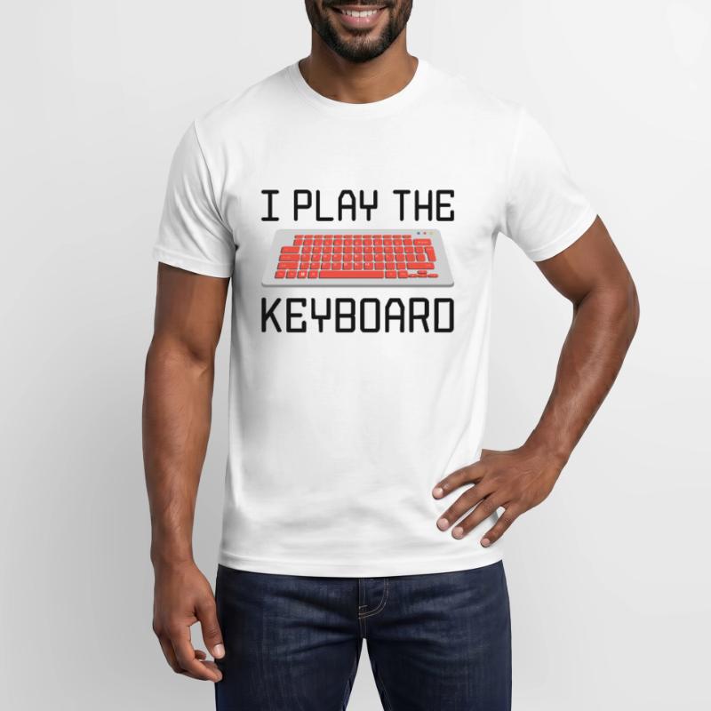 I Play The Keyboard Programmer Software Developer Männer T-Shirt