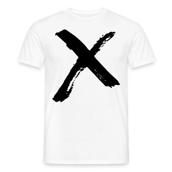 Cross symbol - Men's T-Shirt - white - Front - AI Model Male 178 dark (178cm)