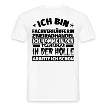 Fachverkäuferin Zweiradhandel Geschenk lustig Himm - Männer T-Shirt - Weiß - Vorne - AI Model Male 178 dark (178cm)