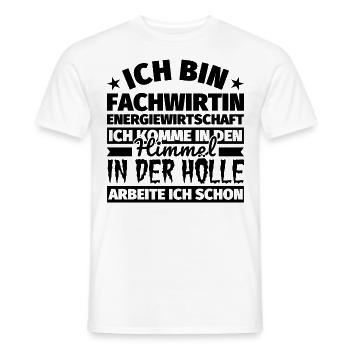 Fachwirtin Energiewirtschaft Geschenk lustig Himme - Männer T-Shirt - Weiß - Vorne - AI Model Male 178 dark (178cm)
