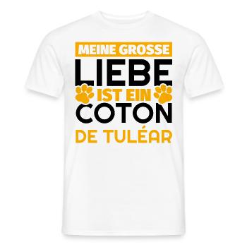 Coton de Tuléar Geschenke lustig - Männer T-Shirt - Weiß - Vorne - AI Model Male 178 dark (178cm)