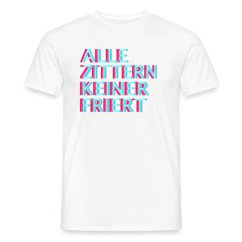 Speedcore Tekk Hardtekk Techno Raver EDM Uptempo - Männer T-Shirt - Weiß - Vorne - AI Model Male 178 dark (178cm)