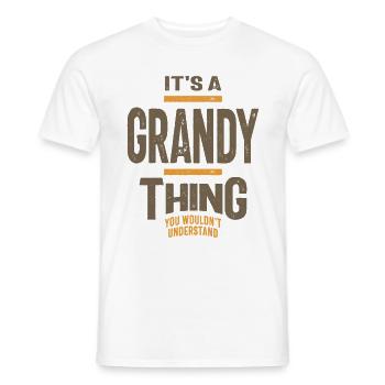 Männer Es ist eine grandiose Sache Lustiger Papa Opa - Männer T-Shirt - Weiß - Vorne - AI Model Male 178 dark (178cm)