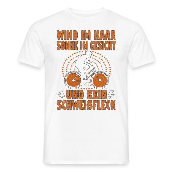 Elektrofahrrad Pedelec EBike E-Bike Hilfsmotor - Männer T-Shirt - Weiß - Vorne - AI Model Male 178 dark (178cm)