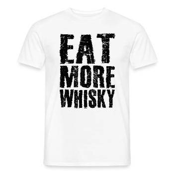 Eat more whisky - Men's T-Shirt - white - Front - AI Model Male 178 dark (178cm)
