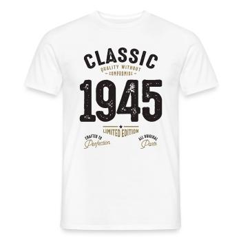 Classique 1945 77e anniversaire - T-shirt homme - blanc - Devant - AI Model Male 178 dark (178cm)