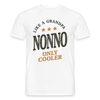 Nonno Like a Grandpa Only Cooler - Men's T-Shirt - white - Front - AI Model Male 178 dark (178cm)