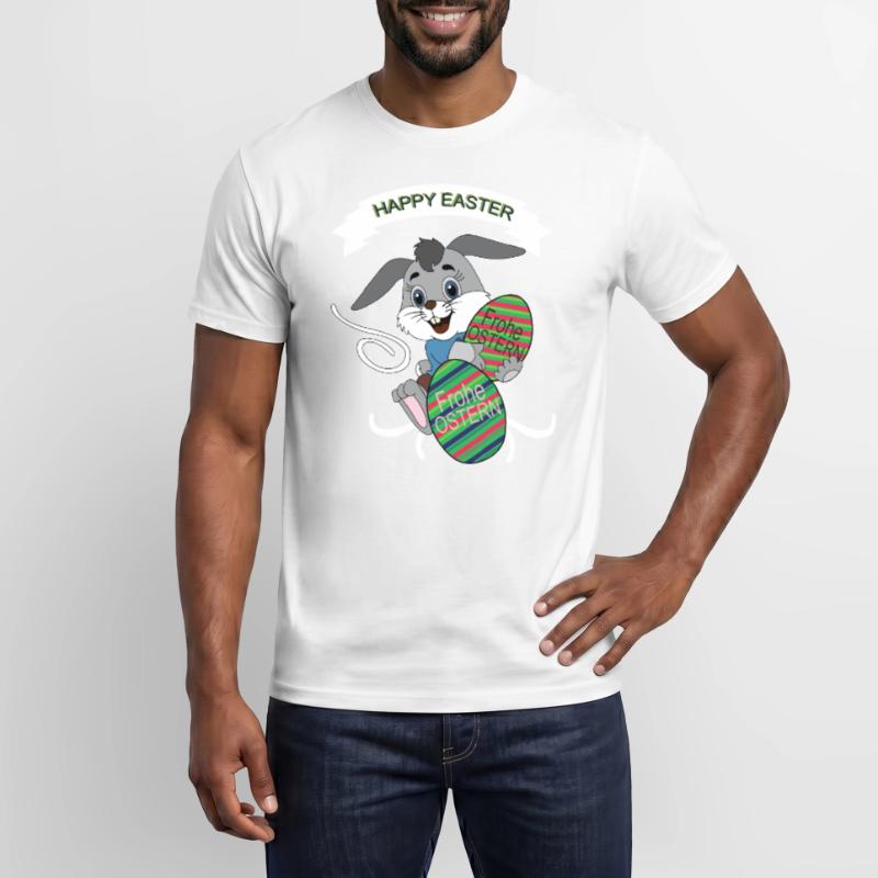 HAPPY EASTER, Easter , Coloured Easter Eggs Men’s T-shirt