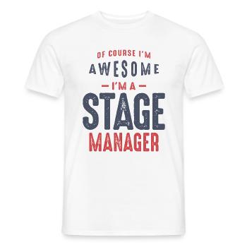 Stage Manager - Men's T-Shirt - white - Front - AI Model Male 178 dark (178cm)