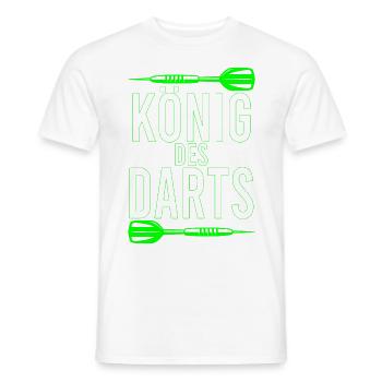 Dartfans Dartboard Treffsicher Dart Champion Darts - Männer T-Shirt - Weiß - Vorne - AI Model Male 178 dark (178cm)