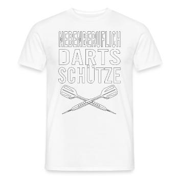 Dartfans Dartboard Treffsicher Dart Champion Darts - Männer T-Shirt - Weiß - Vorne - AI Model Male 178 dark (178cm)