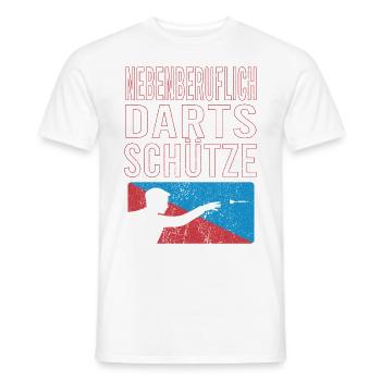 Dart Dartspieler Darten Dartpfeile Darts Dartfans - Männer T-Shirt - Weiß - Vorne - AI Model Male 178 dark (178cm)
