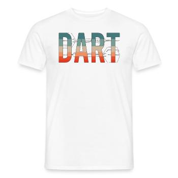 Dart Dartspieler Darten Dartpfeile Darts Vintage - Männer T-Shirt - Weiß - Vorne - AI Model Male 178 dark (178cm)