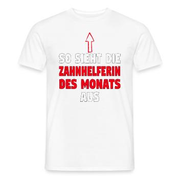 Zahnarzthelfer Zahnmedizin Zahnarzthelferin Zahn - Männer T-Shirt - Weiß - Vorne - AI Model Male 178 dark (178cm)