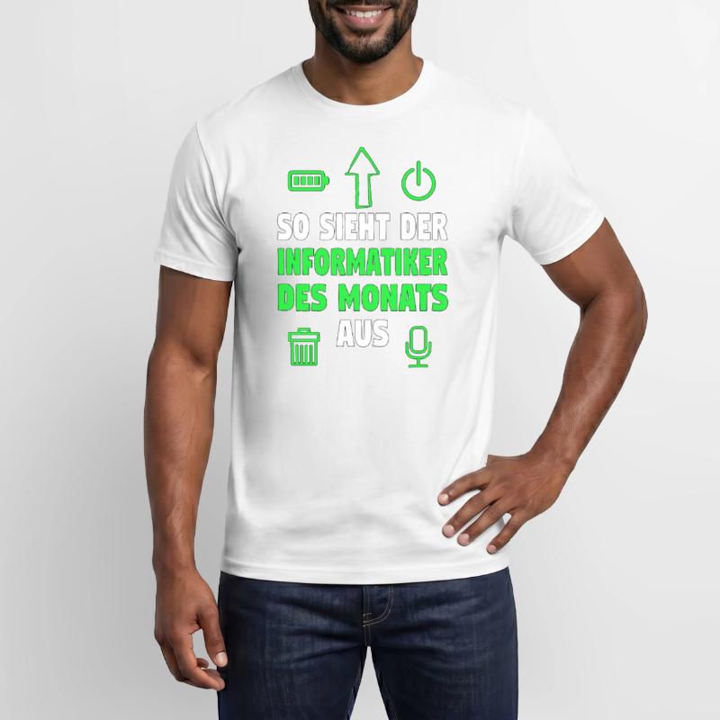 Informatik Computer Programmierer Entwickler Coder Männer T-Shirt