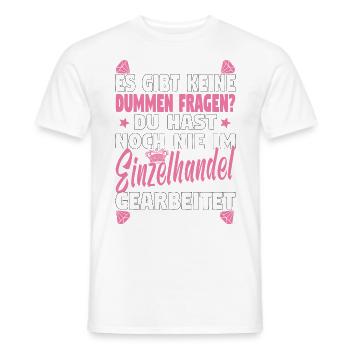 Verkäuferin Muttertag Einzelhandel Verkäufer - Männer T-Shirt - Weiß - Vorne - AI Model Male 178 dark (178cm)