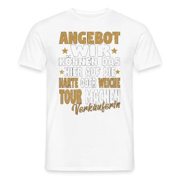 Verkäufer Vatertag Einzelhandel Einzelhändler Papa - Männer T-Shirt - Weiß - Vorne - AI Model Male 178 dark (178cm)