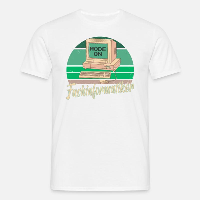 Fachinformatiker Computer Programmierer Vater - Männer T-Shirt - Weiß