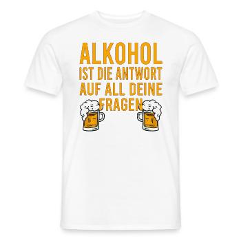 Vatertag Himmelfahrt Bier Nachbar Nachbarn Saufen - Männer T-Shirt - Weiß - Vorne - AI Model Male 178 dark (178cm)
