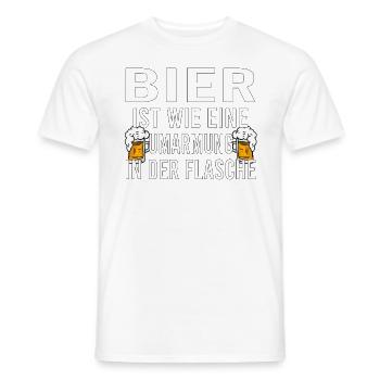 Himmelfahrt Bier Nachbarn Saufen Vatertag Nachbar - Männer T-Shirt - Weiß - Vorne - AI Model Male 178 dark (178cm)
