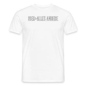 Vatertag Himmelfahrt Bier Nachbar Nachbarn Saufen - Männer T-Shirt - Weiß - Vorne - AI Model Male 178 dark (178cm)