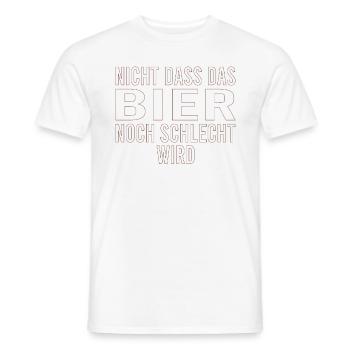 Vatertag Himmelfahrt Bier Nachbar Nachbarn Saufen - Männer T-Shirt - Weiß - Vorne - AI Model Male 178 dark (178cm)