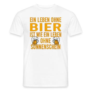 Vatertag Himmelfahrt Bier Nachbar Nachbarn Saufen - Männer T-Shirt - Weiß - Vorne - AI Model Male 178 dark (178cm)