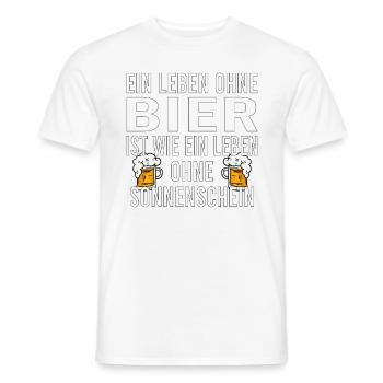Vatertag Himmelfahrt Bier Nachbar Nachbarn Saufen - Männer T-Shirt - Weiß - Vorne - AI Model Male 178 dark (178cm)