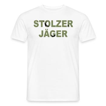 Jagen Jäger Jagd Wildschwein Wald Geweih Keiler - Männer T-Shirt - Weiß - Vorne - AI Model Male 178 dark (178cm)
