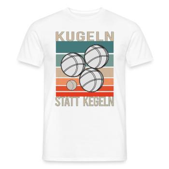 Boccia Boule Petanque Kugelsport Kugeln Spiel - Männer T-Shirt - Weiß - Vorne - AI Model Male 178 dark (178cm)