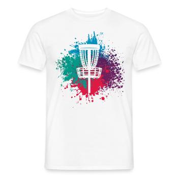 Disc Golf Discgolf Ultimate Discgolf Spieler Disc - Männer T-Shirt - Weiß - Vorne - AI Model Male 178 dark (178cm)