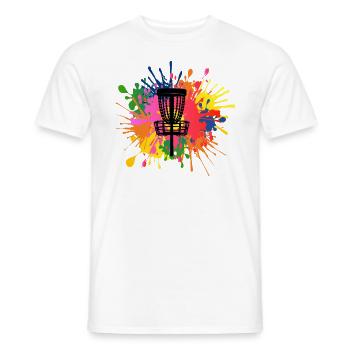 Disc Golf Discgolf Ultimate Discgolf Spieler Disc - Männer T-Shirt - Weiß - Vorne - AI Model Male 178 dark (178cm)