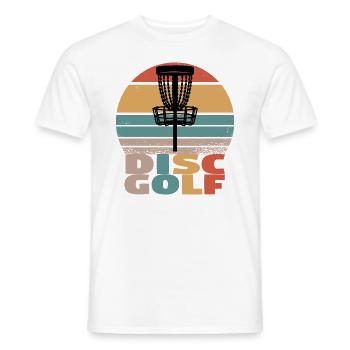 Disc Golf Discgolf Ultimate Discgolf Spieler Disc - Männer T-Shirt - Weiß - Vorne - AI Model Male 178 dark (178cm)