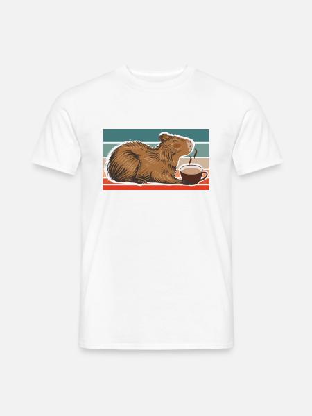 Capybara Capybara Amis Capy Cappybara - T-shirt homme - blanc