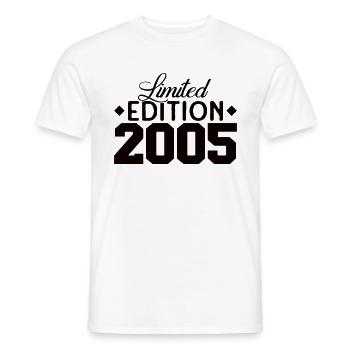 Ingenious since 2005 Retro 18th Bitrthday - Men's T-Shirt - white - Front - AI Model Male 178 dark (178cm)