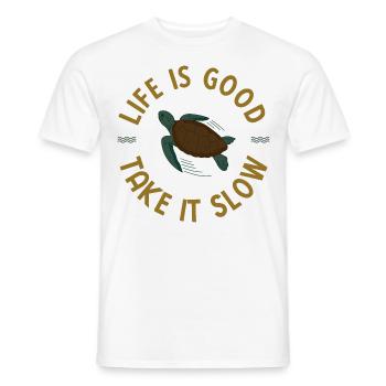 Schildkröten - Männer T-Shirt - Weiß - Vorne - AI Model Male 178 dark (178cm)