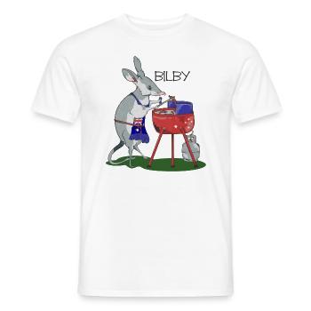 Grillsaison in Bilby, Australien - Männer T-Shirt - Weiß - Vorne - AI Model Male 178 dark (178cm)