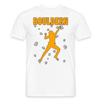 Bloc Bloc Escalade Bloc Bloc - T-shirt homme - blanc - Devant - AI Model Male 178 dark (178cm)