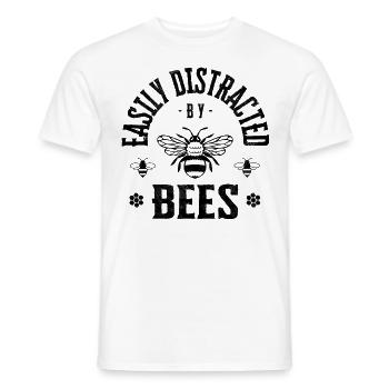 Facilement distrait par les abeilles - T-shirt homme - blanc - Devant - AI Model Male 178 dark (178cm)