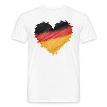 Germany German German GER Almanya Alemania - Men's T-Shirt - white - Front - AI Model Male 178 dark (178cm)
