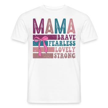 Mama - Männer T-Shirt - Weiß - Vorne - AI Model Male 178 dark (178cm)
