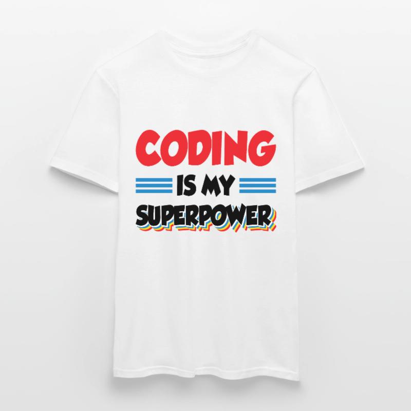 Coding Is My Superpower Programming Coder Computer Männer T-Shirt