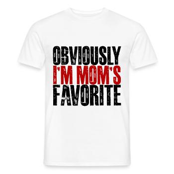 Obviously I'm Mom's Favorite 11 - Männer T-Shirt - Weiß - Vorne - AI Model Male 178 dark (178cm)