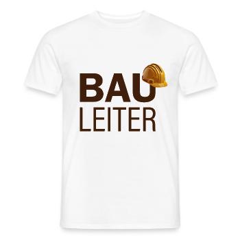 Bauleitung Bauaufsicht Baustelle Bauleiter - Männer T-Shirt - Weiß - Vorne - AI Model Male 178 dark (178cm)